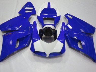 1993-2005 Gloss Blue & White Ducati 996 748 916 998 Motorcycle Fairing UK