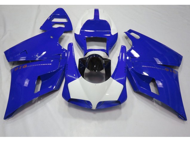 1993-2005 Gloss Blue & White Ducati 996 748 916 998 Motorcycle Fairing UK