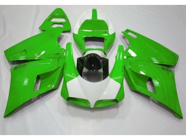 1993-2005 Gloss Green & White Ducati 996 748 916 998 Motorcycle Fairing UK