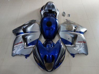 1997-2007 Deep Blue & Silver Suzuki GSXR 1300 Motorcycle Fairing UK