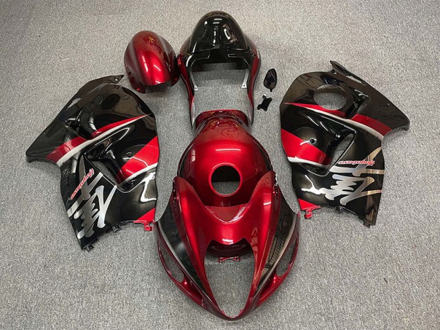 1997-2007 Maroon and Black Style Suzuki GSXR 1300 Motorcycle Fairing UK