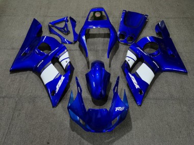 1998-2002 Blue White Design Yamaha R6 Motorcycle Fairing UK