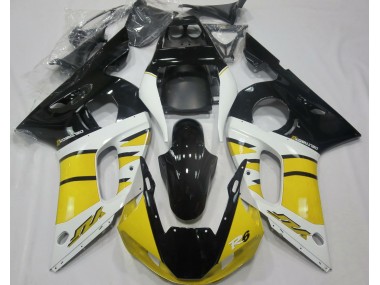 1998-2002 Gloss Yellow and Black Yamaha R6 Motorcycle Fairing UK