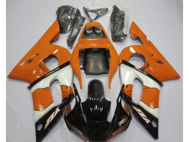 1998-2002 Orange White and Black Yamaha R6 Motorcycle Fairing UK