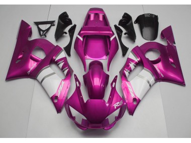 1998-2002 Pink & White Yamaha R6 Motorcycle Fairing UK