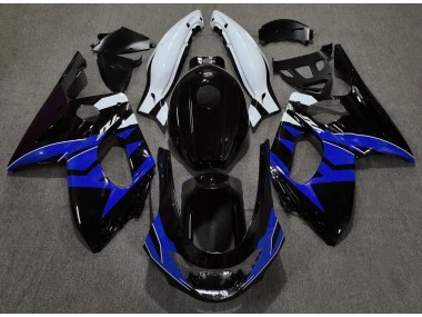 1998-2007 Gloss Black Blue and White Yamaha YZF600 Motorcycle Fairing UK