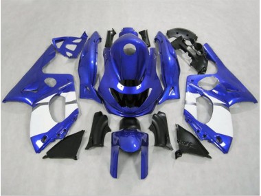 1998-2007 Gloss Blue and White Yamaha YZF600 Motorcycle Fairing UK