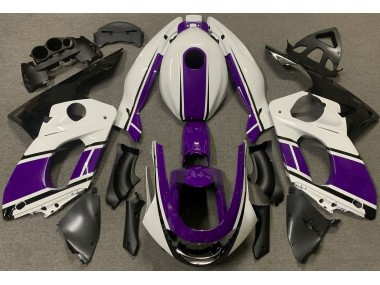 1998-2007 Gloss White and Dark Purple Yamaha YZF600 Motorcycle Fairing UK