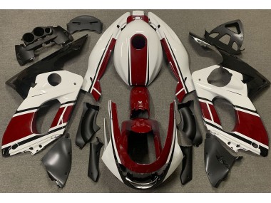 1998-2007 Gloss White and Dark Red Yamaha YZF600 Motorcycle Fairing UK