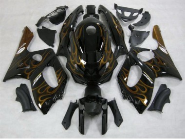 1998-2007 Gold Flame Gloss Yamaha YZF600 Motorcycle Fairing UK