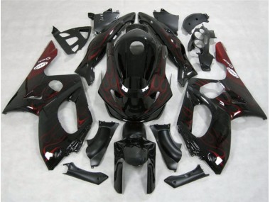 1998-2007 Red Flame Yamaha YZF600 Motorcycle Fairing UK