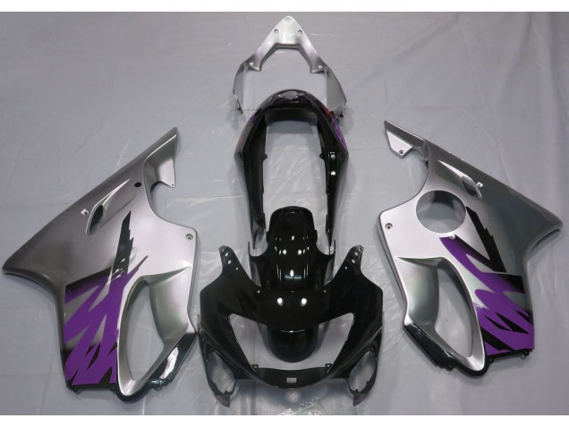 1999-2000 Gloss Silver & Purple Honda CBR600 F4 Motorcycle Fairing UK