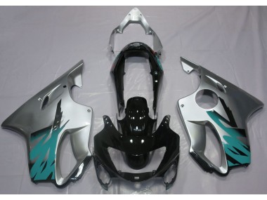 1999-2000 Gloss Silver & Teal Honda CBR600 F4 Motorcycle Fairing UK