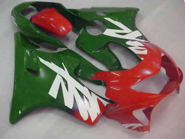 1999-2000 Green Red and White Decal Honda CBR600 F4 Motorcycle Fairing UK