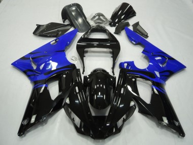 2000-2001 Black Flame & Blue Yamaha R1 Motorcycle Fairing UK