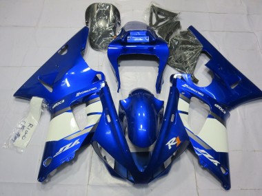 2000-2001 Blue and White Yamaha R1 Motorcycle Fairing UK