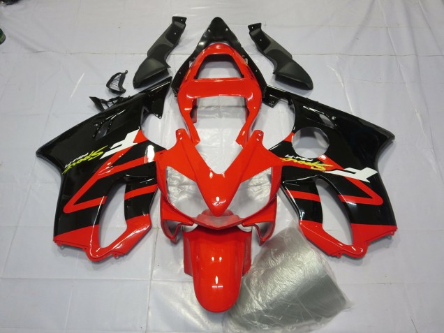 2001-2003 Gloss Black and Red Honda CBR600 F4i Motorcycle Fairing UK