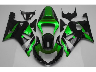 2001-2003 Gloss Green and Black Suzuki GSXR 600-750 Motorcycle Fairing UK