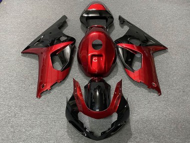 2001-2003 Gloss Red and Black Suzuki GSXR 600-750 Motorcycle Fairing UK