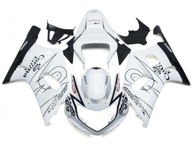 2001-2003 Gloss White Corona and Black Suzuki GSXR 600-750 Motorcycle Fairing UK