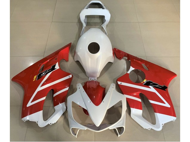 2001-2003 Gloss White and Red Honda CBR600 F4i Motorcycle Fairing UK