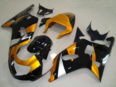 2001-2003 Gold and Black Suzuki GSXR 600-750 Motorcycle Fairing UK