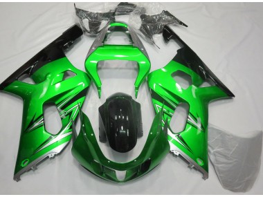 2001-2003 Green and Silver Suzuki GSXR 600-750 Motorcycle Fairing UK