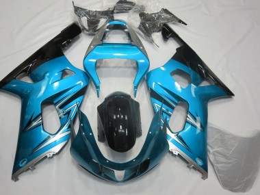 2001-2003 Light Blue and Silver Suzuki GSXR 600-750 Motorcycle Fairing UK