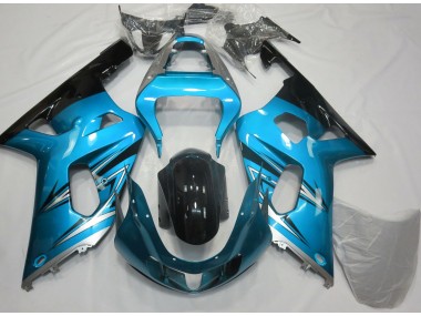 2001-2003 Light Blue and Silver Suzuki GSXR 600-750 Motorcycle Fairing UK