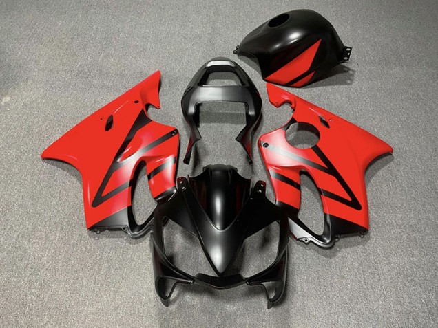 2001-2003 Matte Black and Red Honda CBR600 F4i Motorcycle Fairing UK