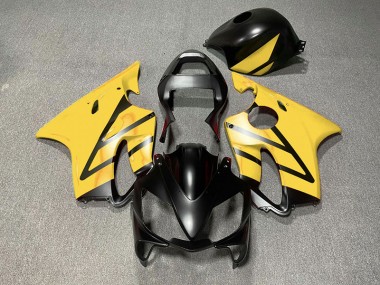 2001-2003 Matte Black and Yellow Honda CBR600 F4i Motorcycle Fairing UK