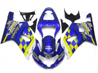 2001-2003 MoviStar Blue Gloss Suzuki GSXR 600-750 Motorcycle Fairing UK