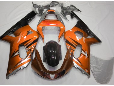 2001-2003 Orange and Silver Suzuki GSXR 600-750 Motorcycle Fairing UK