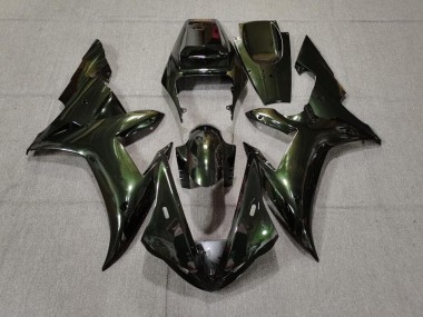 2002-2003 Forest Green & Gold Yamaha R1 Motorcycle Fairing UK