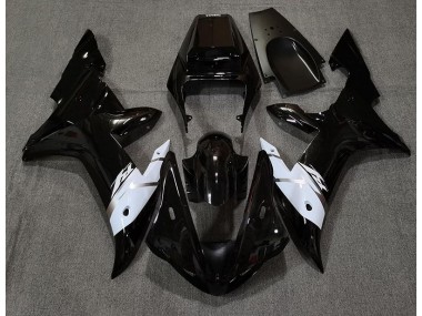 2002-2003 Gloss Black White and Silver Yamaha R1 Motorcycle Fairing UK