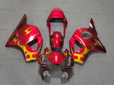 2002-2003 Red & Gold Style Honda CBR954 Motorcycle Fairing UK