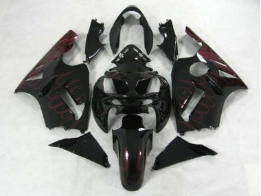 2002-2005 Burgundy Flame Kawasaki ZX12R Motorcycle Fairing UK