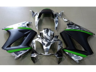 2002-2012 Gray Camouflage & Green Honda VFR800 Motorcycle Fairing UK