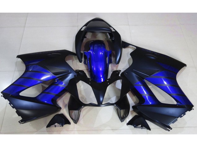 2002-2012 Matte Black & Blue Honda VFR800 Motorcycle Fairing UK