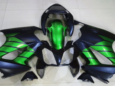 2002-2012 Matte Black & Green Honda VFR800 Motorcycle Fairing UK