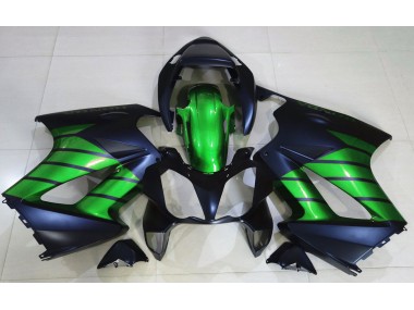 2002-2012 Matte Black & Green Honda VFR800 Motorcycle Fairing UK