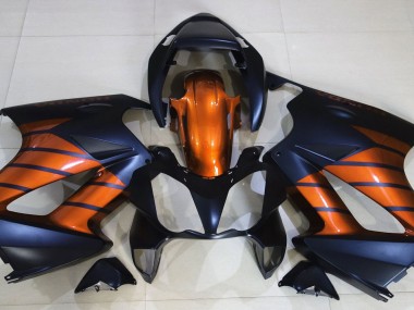 2002-2012 Matte Black & Orange Honda VFR800 Motorcycle Fairing UK