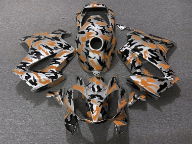 2002-2012 Orange Camo Honda VFR800 Motorcycle Fairing UK