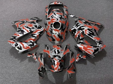 2002-2012 Red Camo Honda VFR800 Motorcycle Fairing UK