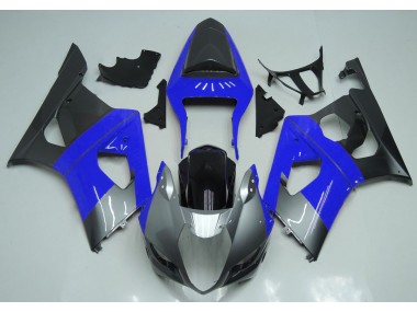 2003-2004 Blue Silver and Black Suzuki GSXR 1000 Motorcycle Fairing UK