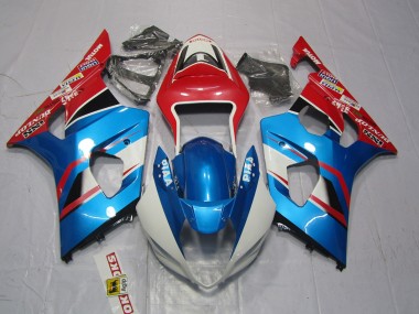 2003-2004 Blue and Red Suzuki GSXR 1000 Motorcycle Fairing UK