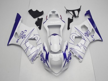 2003-2004 Blue and White Corona Suzuki GSXR 1000 Motorcycle Fairing UK