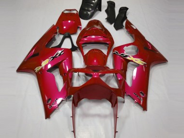 2003-2004 Candy Red Kawasaki ZX6R Motorcycle Fairing UK