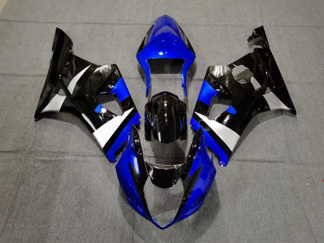 2003-2004 Gloss Blue Black and Silver Suzuki GSXR 1000 Motorcycle Fairing UK