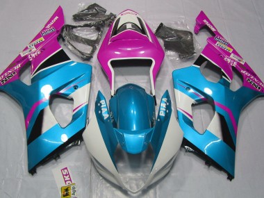 2003-2004 Gloss Blue and Pink Suzuki GSXR 1000 Motorcycle Fairing UK